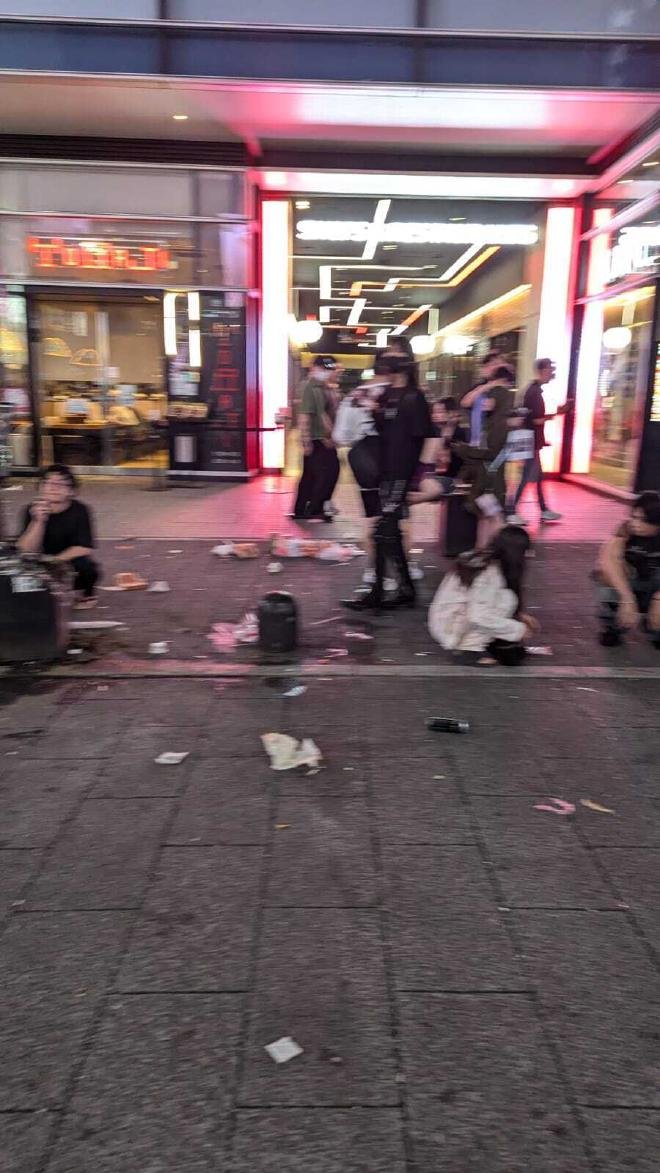 Toyoko kids laying on the street